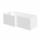 Serene 1800 L-Shaped Brushed Brass Vanity Complete Bathroom Suite