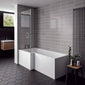 Brava 1700 L-Shaped Shower Bathroom Suite