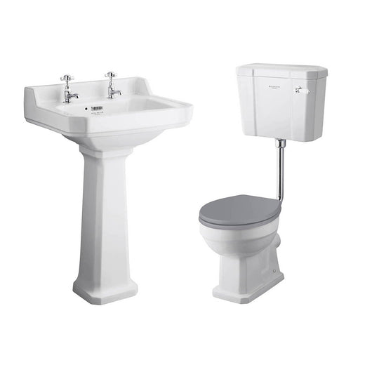  Bayswater Fitzroy 560mm Low Level Traditional Bathroom Suite - 2 Tap Hole - welovecouk