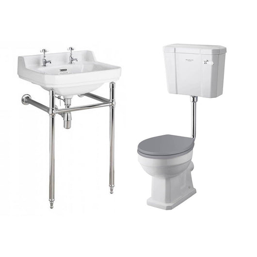  Bayswater Fitzroy Low Level Traditional Bathroom Suite - 2 Tap Hole - welovecouk