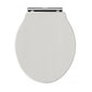 Chancery Soft Close Toilet Seat Chrome Hinges - Timeless Sand