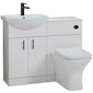 Mayford Matt Black 1500 Complete Vanity Shower Bathroom Suite