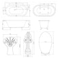 Bayswater Leinster 1500mm Double Ended Freestanding Bath