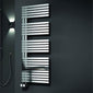 Reina Entice Steel Heated Towel Rail 770 x 500 - Brushed - welovecouk
