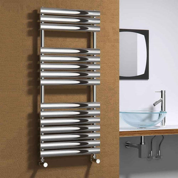 Reina Helin 1120 x 500 Stainless Steel Heated Towel Rail | welovecouk