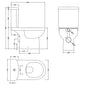 Evo Close Coupled Toilet with Push Button Cistern & Soft Close Seat - welovecouk