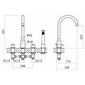 Design 4-Hole Bath Shower Mixer Tap - welovecouk