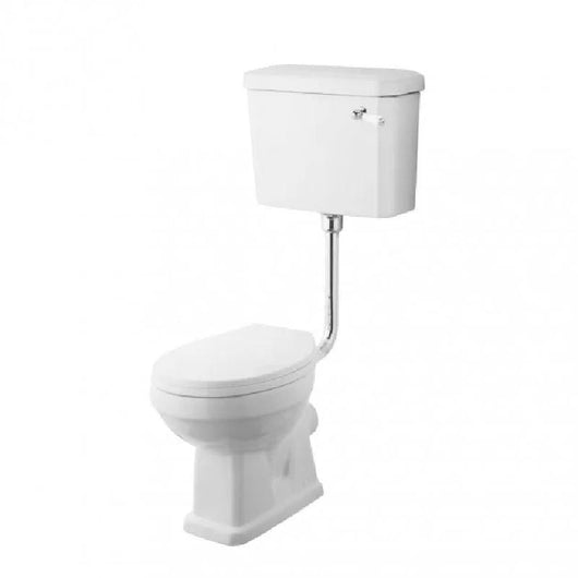 Carlton Brushed Brass Traditional High-Level Toilet with Soft