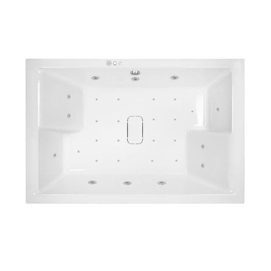  Luxus II 1800 x 1200 18 Jet Whirlpool & Hydrotherapy Spa Super Deep Bath - welovecouk