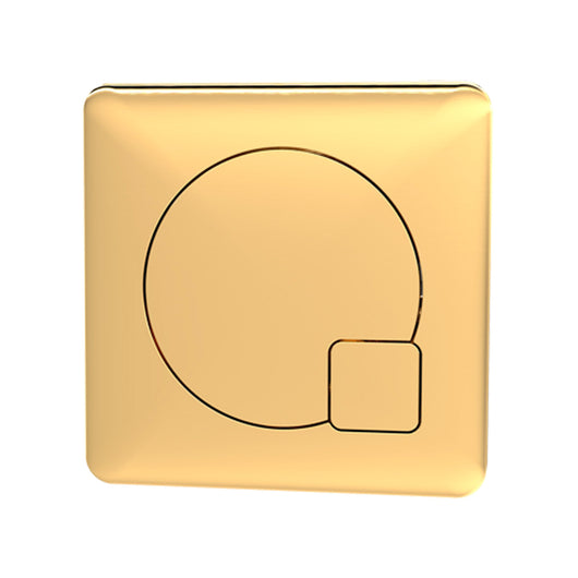  Hudson Reed Square Dual Flush Push Button - Brushed Brass