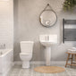 Monty 1700 Chrome P-Shaped Complete Bathroom Suite