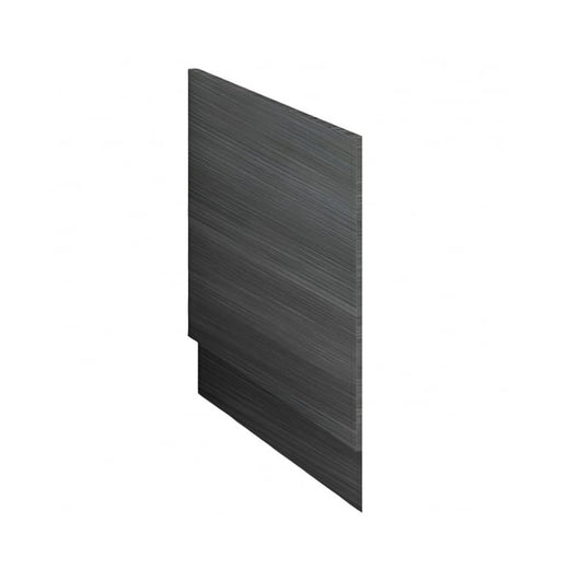  Hudson Reed Fusion 700mm Bath End Panel & Plinth - Anthracite Woodgrain