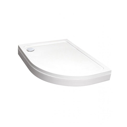  1000 x 900mm Offset Quadrant Stone Easy Plumb Shower Tray - welovecouk