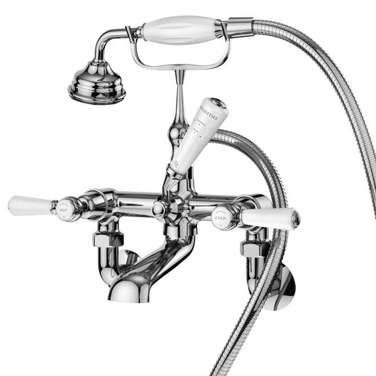 Restore Lever Wall Mounted Bath Shower Mixer Tap - welovecouk