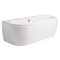 BC Designs Monreale Solidblue 1700 x 750mm D Shaped Double Ended Bath