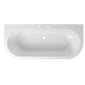 BC Designs Monreale Solidblue 1700 x 750mm D Shaped Double Ended Bath