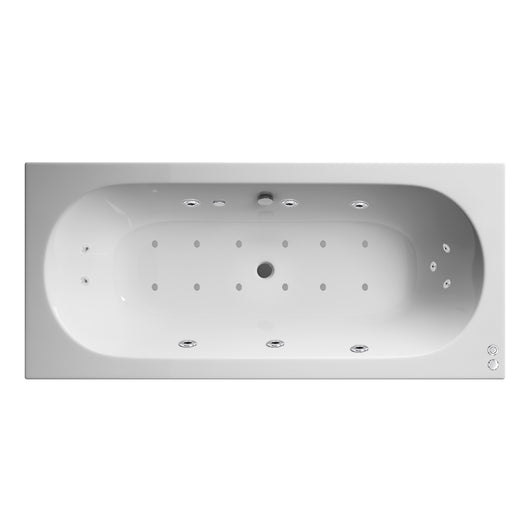  Arc 1700 x 700 Whirlpool & Hydrotherapy Spa Bath - welovecouk