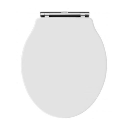  Chancery Soft Close Toilet Seat Chrome Hinges - White