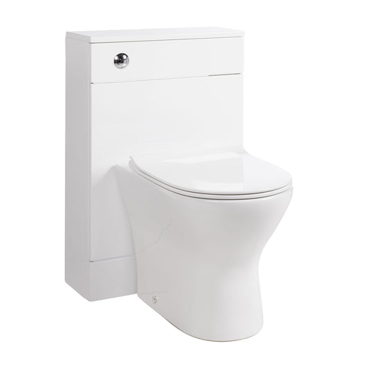  Nuie Eden W500mm x D200mm WC Unit - Gloss White with Misirlou BTW Pan