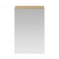 Mantello 450mm Single Door Mirrored Bathroom Cabinet - Natural Oak