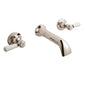 BC Designs Victrion Nickel Lever 3-Hole Wall Bath Filler With Spout