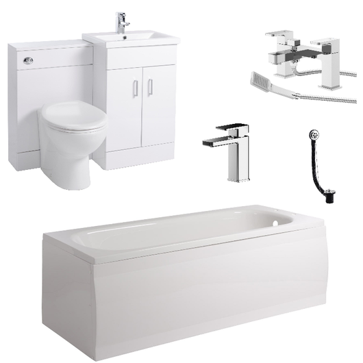  Nova 1600 Complete Vanity Bathroom Suite