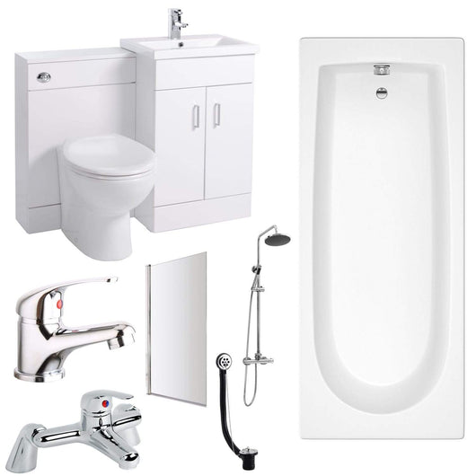  Nova 1600 Complete Vanity Shower Bathroom Suite