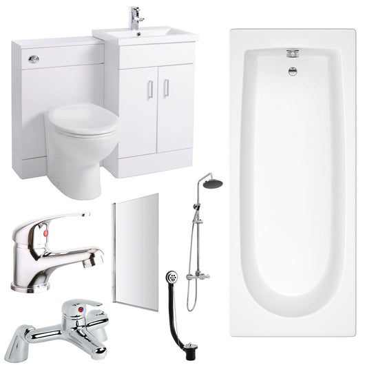  Nova 1500 Complete Vanity Shower Bathroom Suite