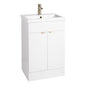 Serene 1800 L-Shaped Brushed Brass Vanity Complete Bathroom Suite