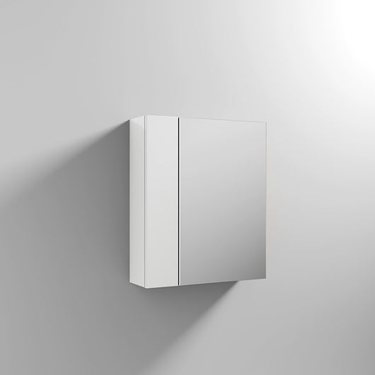  Mantello 600mm Mirrored Bathroom Cabinet - White