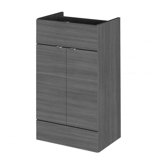  Hudson Reed Fusion 500mm Drawer Lined Unit - Anthracite Woodgrain