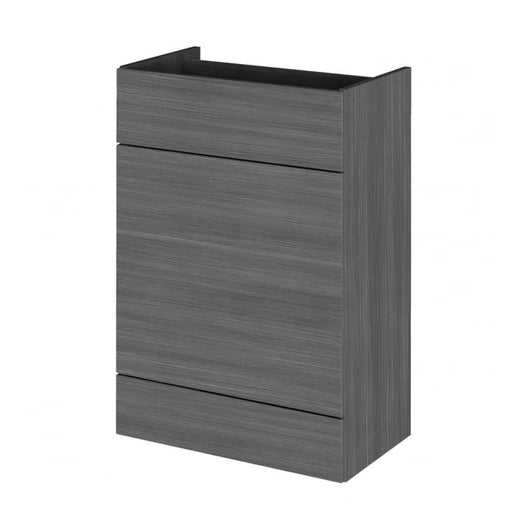  Hudson Reed Fusion 600mm WC Unit - Anthracite Woodgrain