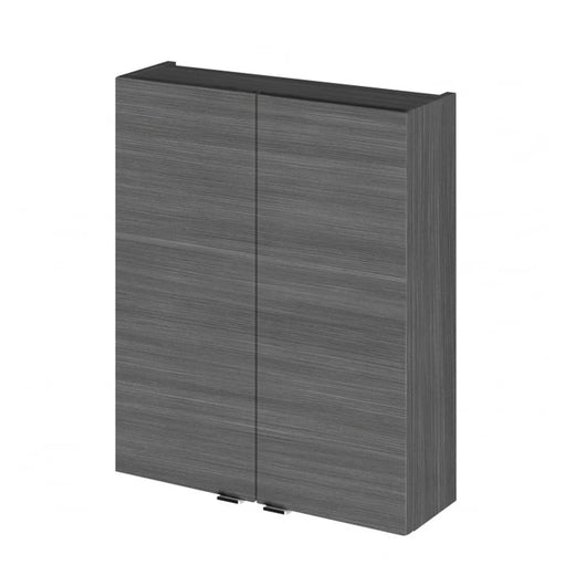  Hudson Reed Fusion 500mm Wall Unit - Anthracite Woodgrain