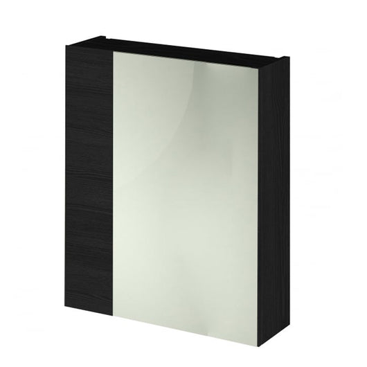  Mantello 600mm Mirrored Bathroom Cabinet - Charcoal Black