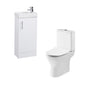Aria Rimless Close Coupled Toilet with Arosa Floorstanding Cloakroom Unit