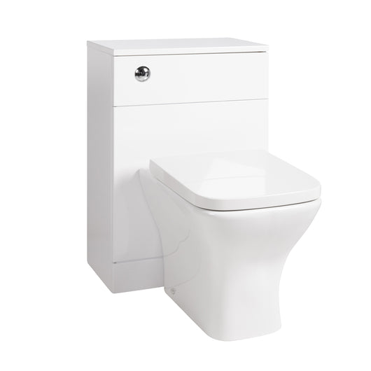  Nuie Mayford W600mm x D300mm WC Unit - Gloss White with Brava BTW Pan