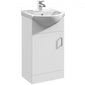 Percussion 450mm Floor Standing Basin Vanity Unit - White