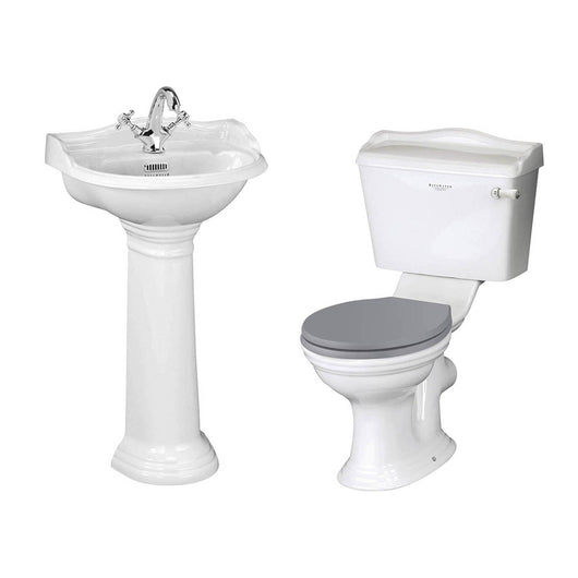  Bayswater Porchester 4 Piece Traditional Bathroom Suite - 1 Tap Hole