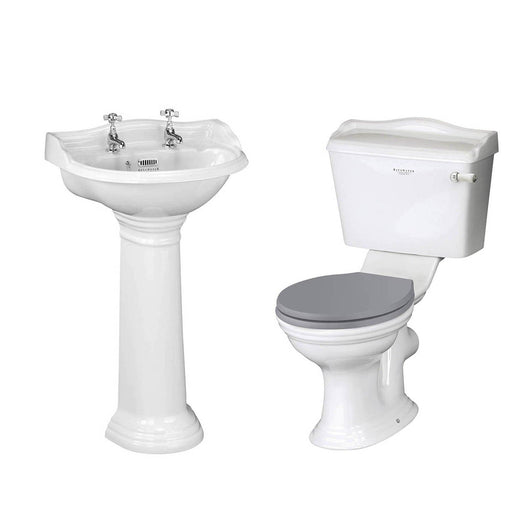  Bayswater Porchester 4 Piece Traditional Bathroom Suite - 2 Tap Hole