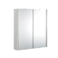 Pride 600 Mirrored 2 Door Cabinet - Grey Mist