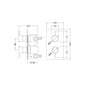 Nuie Quest Rectangular Concealed Shower Dual Valve with Diverter - Chrome