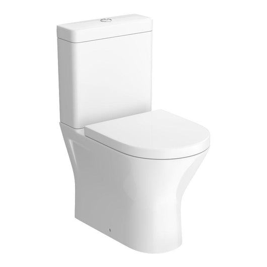  RAK Resort Mini Rimless Close Coupled Back to Wall Toilet , Cistern & Soft Close Seat - 600mm Short Projection