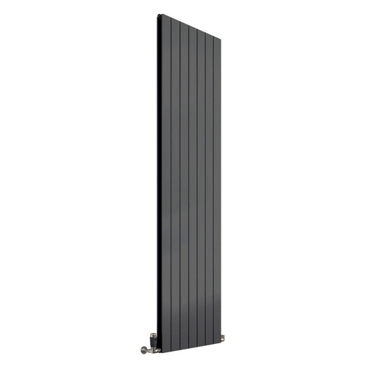  Reina Flat Vertical Mild Steel Double Column Radiator 1800 x 514 - Anthracite - welovecouk
