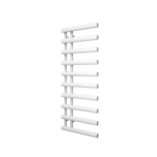  Reina Grace Vertical Steel Heated Towel Rail 1140 x 500 - White - welovecouk
