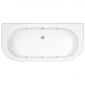 Curved Back To Wall 1700 Whirlpool & Hydrotherapy Spa Bath