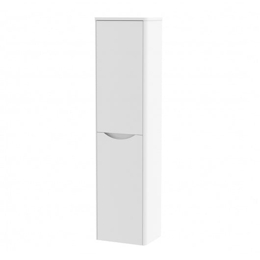  Nuie Lunar 365mm Wall Hung 2-Door Tall Unit - Satin White