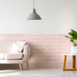 Cut Sample: Anise Pink Gloss Rectangle Ceramic Tiles