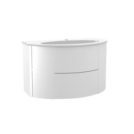  Ultimo 920mm Wall Mounted Vanity Unit - Porcelain White