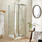 ShowerWorX Doccia 800 x 800mm Bi-Fold Shower Enclosure - 4mm Glass