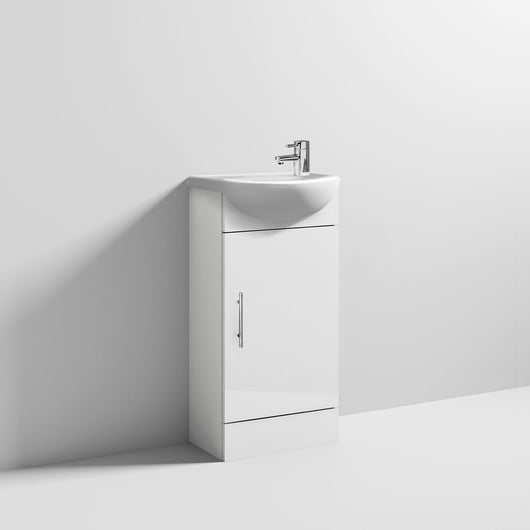  Sienna 420mm Cabinet & Basin - Gloss White